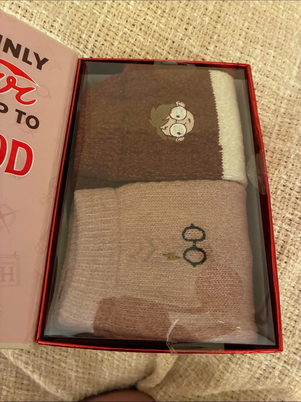 NWT Harry Potter Hogwarts Socks with collectible box- both socks are size 9/11.